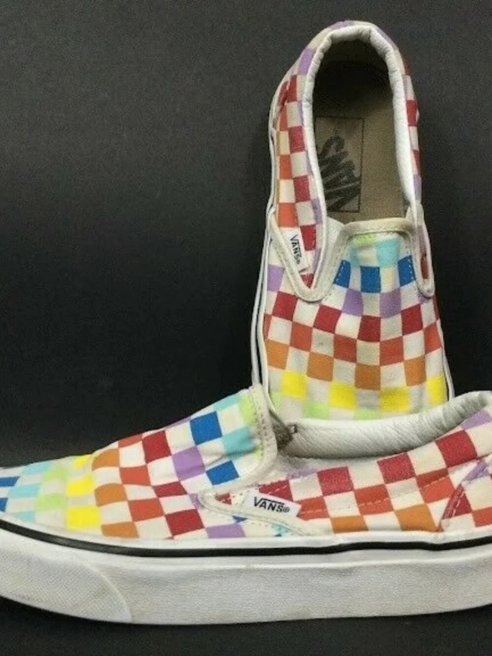 Vans Rainbow Checkered -Men's Sz 4/Women's Sz 5.5 -Pride Low Skate Shoes- 500714